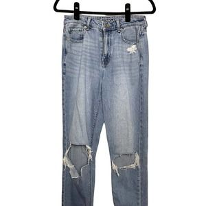 American Eagle Comfort Stretch Waistband Jeans Women’s Size 4 Long Distressed